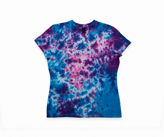 Buy Faded Blue Color Infini-tee Printed Tie-Dye Cotton T-Shirt Online | Tistabene XL